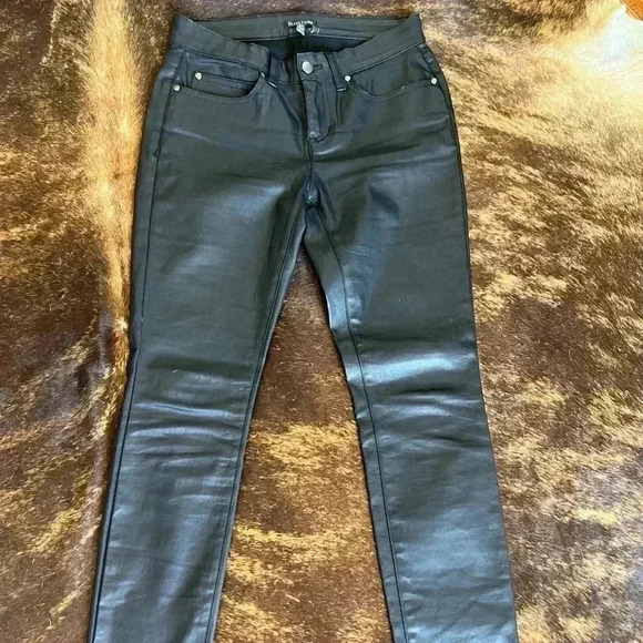 Eileen Fisher Organic Waxed Black Jeans 27 Size 4 - Picture 1 of 14